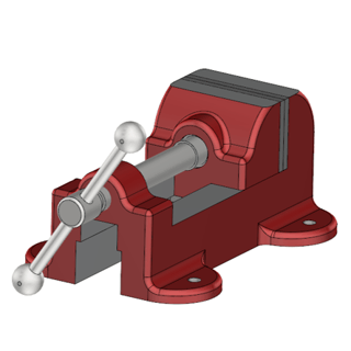 Inventor Exporting Parts & Assemblies -Vise-1